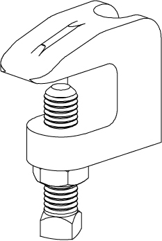 1/2-13 MALLEABLE TOP BEAM CLAMP