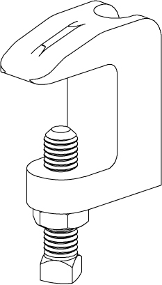 3/8-16 WIDE MOUTH BEAM CLAMP