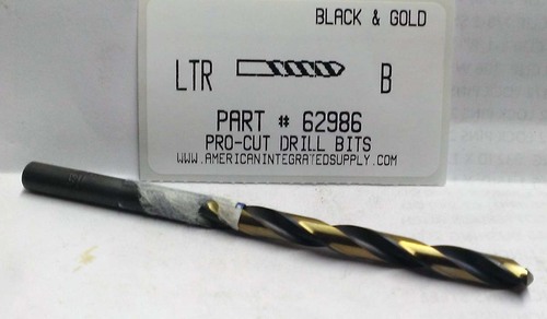 LTR B M7 HSS 135° SPLIT POINT BLACK & GOLD JOBBER DRILL BIT