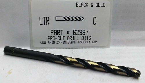 LTR C M7 HSS 135° SPLIT POINT BLACK & GOLD JOBBER DRILL BIT