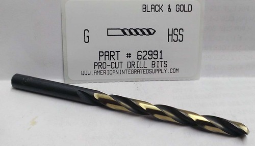 LTR G M7 HSS 135° SPLIT POINT BLACK & GOLD JOBBER DRILL BIT