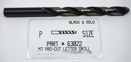 LTR P M7 HSS 135° SPLIT POINT BLACK & GOLD JOBBER DRILL BIT