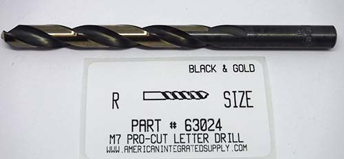 LTR R M7 HSS 135° SPLIT POINT BLACK & GOLD JOBBER DRILL BIT