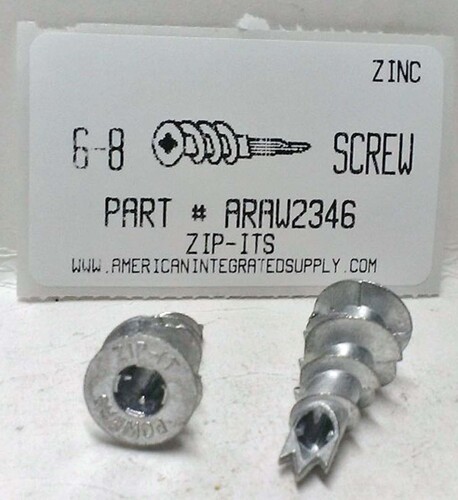 #8 SCREW ZINC ALLOY EZ ANCHOR SELF-DRILLING ANCHOR