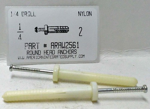 1/4X2 ROUND HEAD NYLON NAILIN 1/4 DRILL