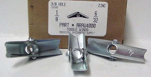 1/8 TOGGLE WINGS (6-32) ZINC USE 3/8 DRILL