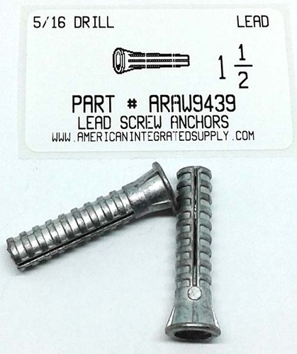 10-14X1-1/2 SCRU-LEAD ANCHOR USE 5/16 DRILL