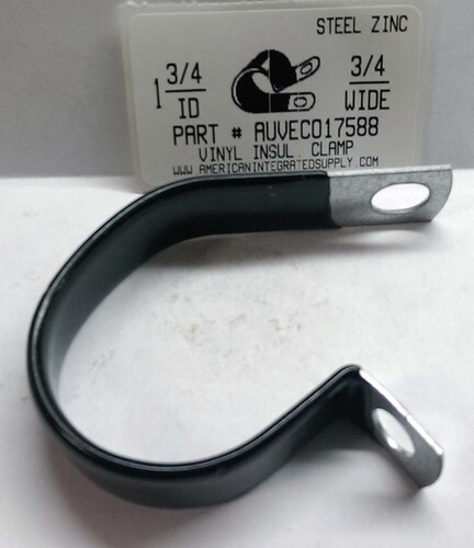 VINYL INSULATED CLAMP 1-3/4"ID X 3/4"W