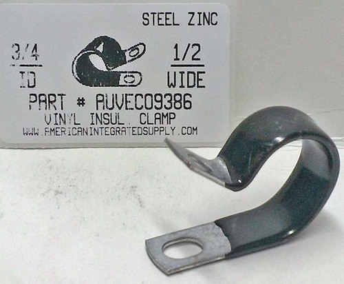 3/4 ID VINYL INSULATED CLAMP 1/2" WIDE