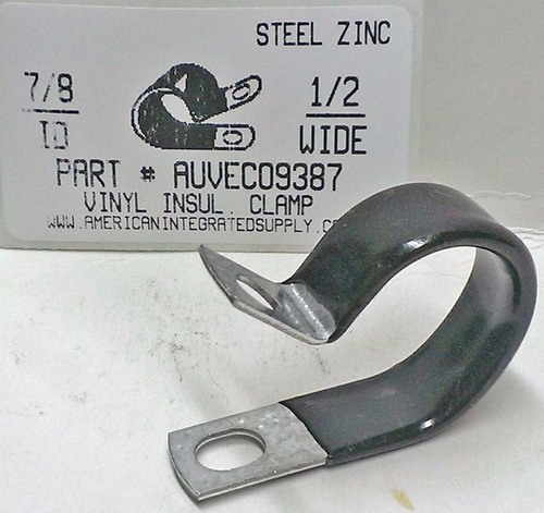 7/8 ID VINYL INSULATED CLAMP 1/2" WIDE