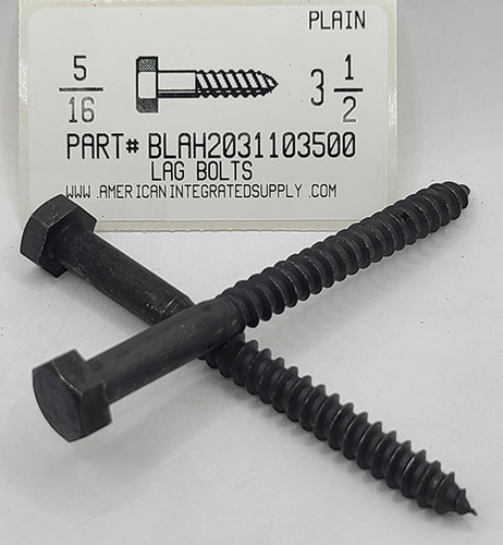 5/16X3-1/2 HEX HEAD LAG BOLT STEEL PLAIN (DISCONTINUED)