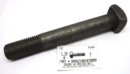 1-8X7 SQUARE HEAD MACHINE BOLT STEEL PLAIN