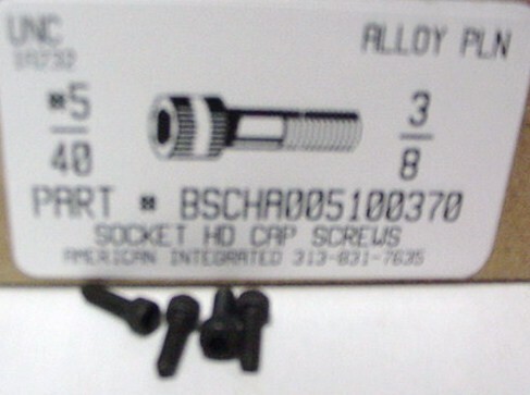 #5-40X3/8 SOCKET HEAD CAP SCREW ALLOY STEEL BLACK