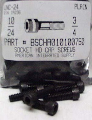 #10-24X3/4 SOCKET HEAD CAP SCREW ALLOY STEEL BLACK