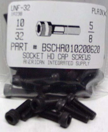 #10-32X5/8 SOCKET HEAD CAP SCREW ALLOY STEEL BLACK