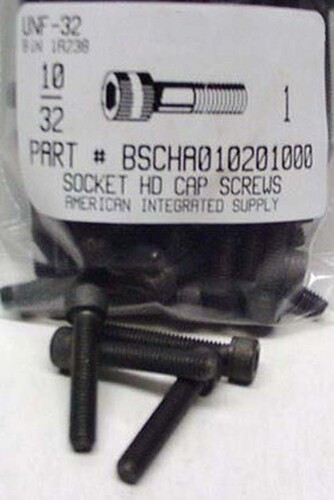 #10-32X1 SOCKET HEAD CAP SCREW ALLOY STEEL BLACK