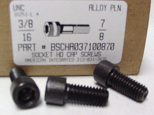 3/8-16X7/8 SOCKET HEAD CAP SCREW ALLOY STEEL BLACK