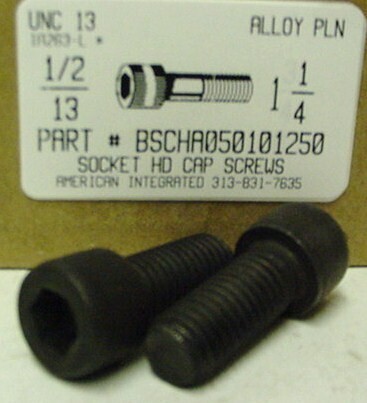 1/2-13X1-1/4 SOCKET HEAD CAP SCREW ALLOY STEEL BLACK