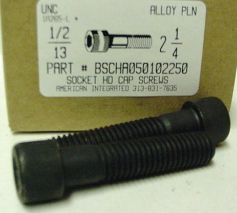 1/2-13X2-1/4 SOCKET HEAD CAP SCREW ALLOY STEEL BLACK