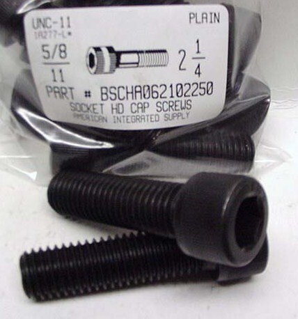 5/8-11X2-1/4 SOCKET HEAD CAP SCREW ALLOY STEEL BLACK