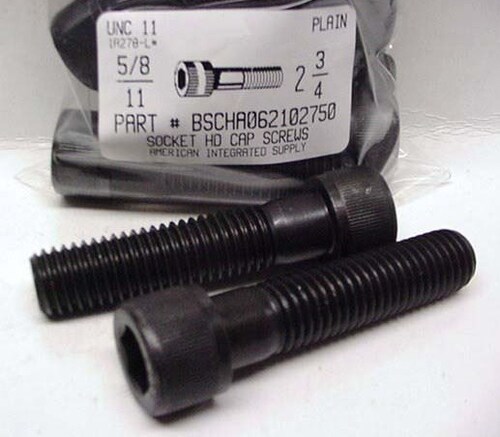 5/8-11X2-3/4 SOCKET HEAD CAP SCREW ALLOY STEEL BLACK