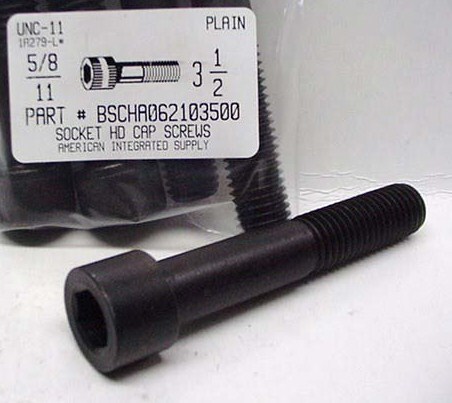 5/8-11X3-1/2 SOCKET HEAD CAP SCREW ALLOY STEEL BLACK