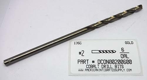 #2X6" COBALT AIRCRAFT DRILL