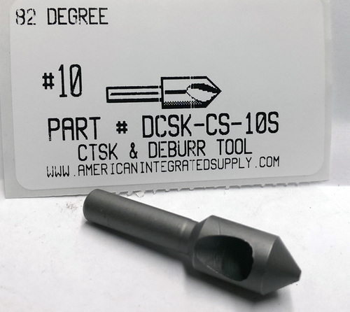 #10 COUNTERSINK & DEBURRING TOOL 82 DEGREE 25/64 DIAMETER HEAD