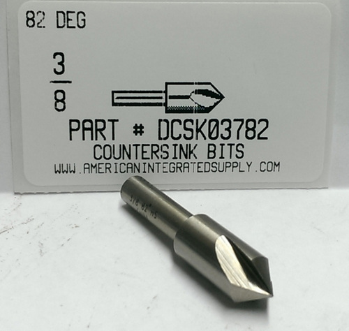 3/8" 3 FLUTE COUNTERSINK HSS 82 DEGREE