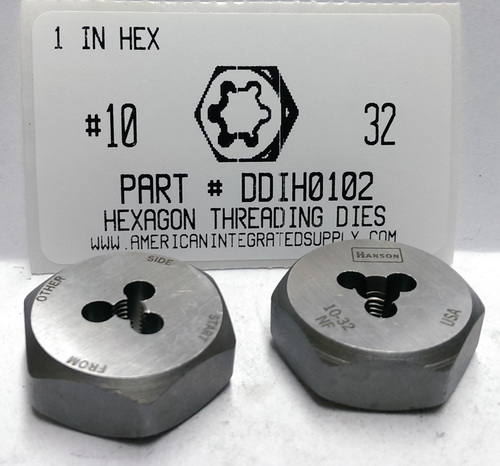 #10-32 HIGH CARBON DIE 1" HEX