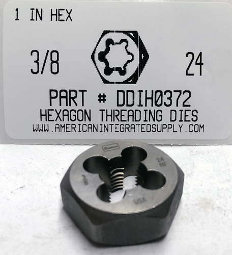 3/8-24 HIGH CARBON DIE 1" HEX