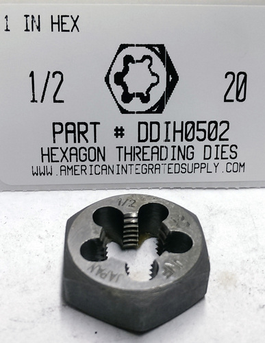 1/2-20 HIGH CARBON DIE 1" HEX