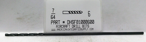 7/64X6" HSS AIRCRAFT DRILL