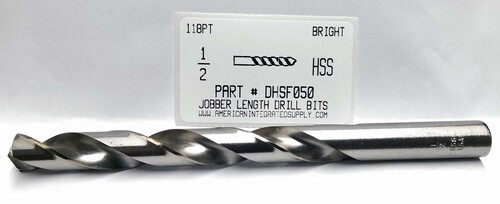 1/2 HSS DRILL JOBBER LENGTH BRIGHT