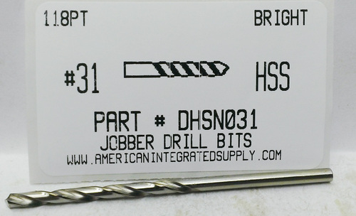 #31 HSS DRILL JOBBER LENGTH BRIGHT