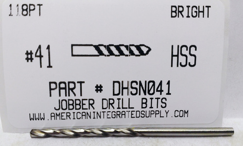 #41 HSS DRILL JOBBER LENGTH BRIGHT