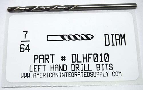 7/64 HSS DRILL LEFT HAND 118PT BRIGHT FOR #2 SCREW EXTRACTOR