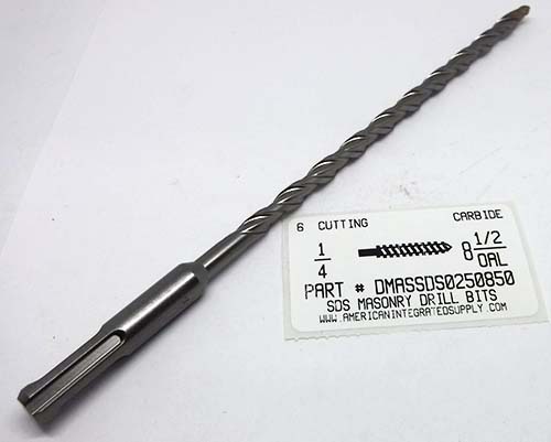 1/4X8-1/2" MASONRY DRILL SDS 6" CUTTING