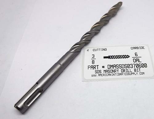 3/8X6 MASONRY DRILL SDS 4" CUTTING