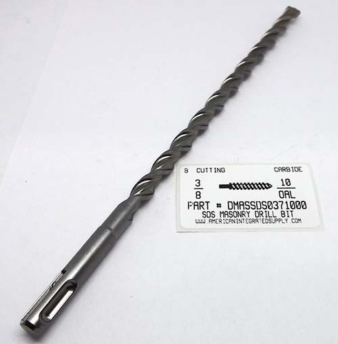 3/8"X10" MASONRY DRILL SDS 8" CUTTING