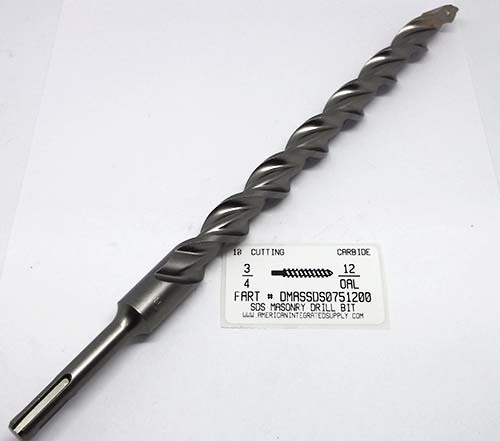 3/4X12 MASONRY DRILL SDS 10" CUTTING