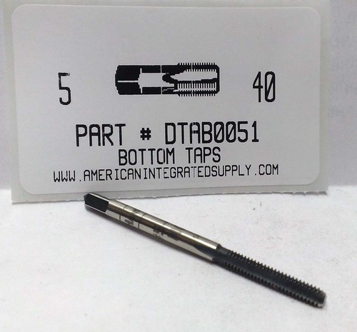 5-40 BOTTOM HAND TAP HIGH CARBON STEEL DRILL SIZE #38