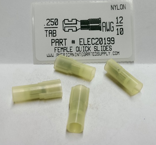 .250 F Q-DISCONNECT 12-10 GAUGE NYLON FULLY INSULATED SOLDERLESS TERMINAL