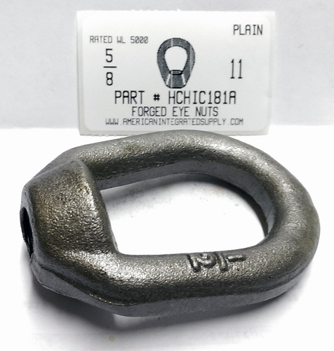 5/8-11 FORGED EYE NUT RATED CAPACITY 3600 LBS