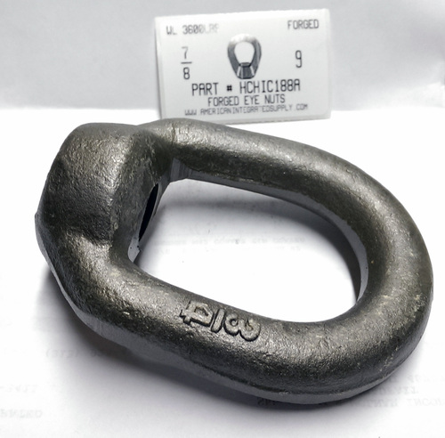 7/8-9 FORGED EYE NUT RATED CAPACITY 7200 LBS