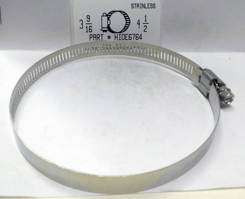 2-1/2"-4-1/2" ALL STAINLESS HOSE CLAMP