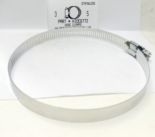 3"-5" ALL STAINLESS HOSE CLAMP