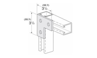 3 HOLE CORNER PLATE