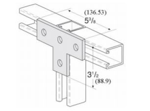 4 HOLE TEE PLATE STEEL EG