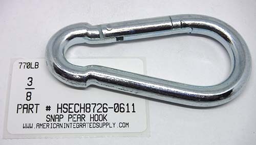 3/8 SNAP PEAR HOOK RATED CAPACITY 400LB